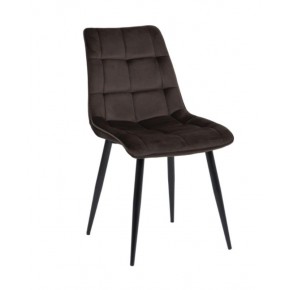 Стул SIGNAL CHIC Velvet Bluvel 48 коричневый/черный мат